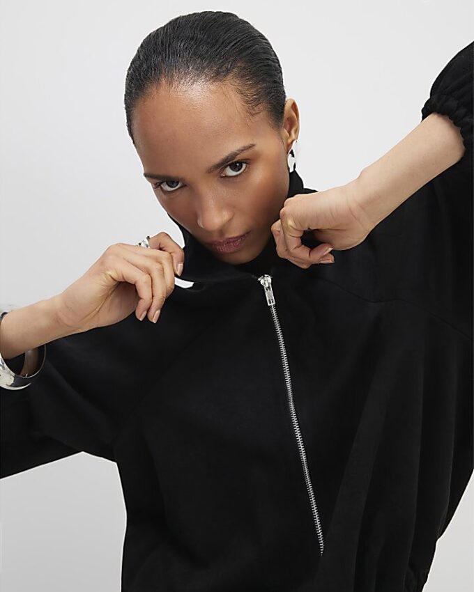 Black Faux Suede Bomber Jacket