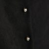 Black Faux Suede Sleeveless Waistcoat