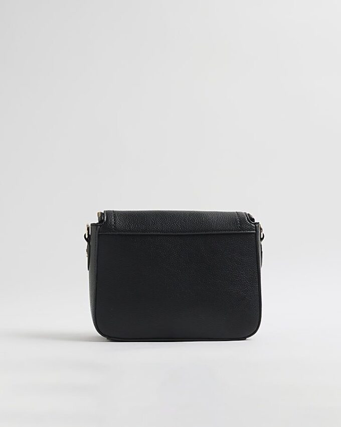 Black Flap Over Cross body bag