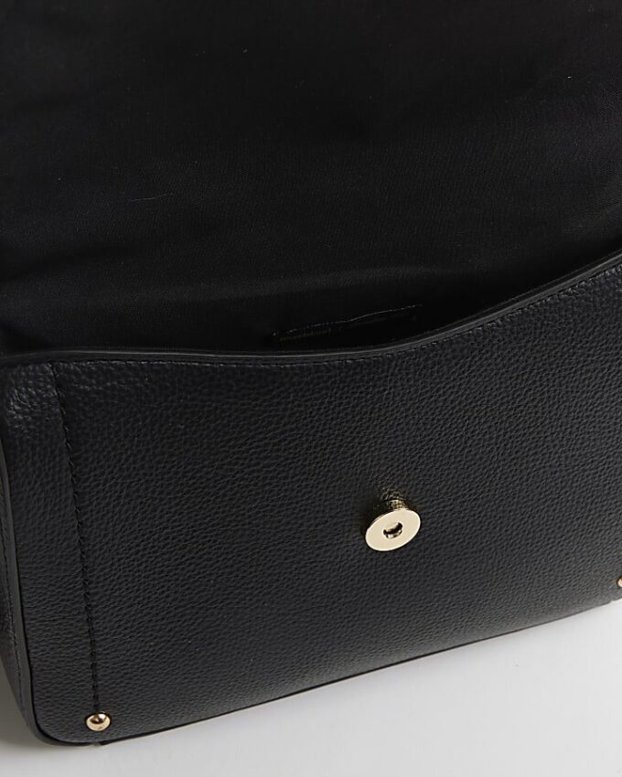 Black Flap Over Cross body bag