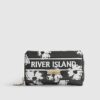 Black Floral Print Purse