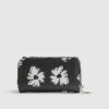 Black Floral Print Purse