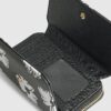 Black Floral Print Purse