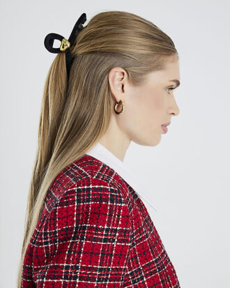 Black Heart Claw Hair Clip