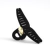 Black Heart Claw Hair Clip