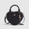Black Heart Cross Body Bag