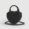 Black Heart Cross Body Bag