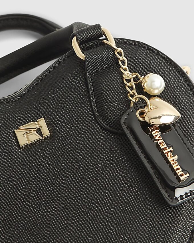 Black Heart Cross Body Bag