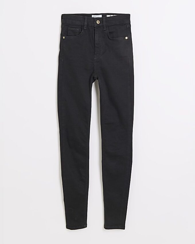 Black High Waisted Sculpt Skinny Jeans