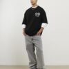 Black International Flag T-Shirt