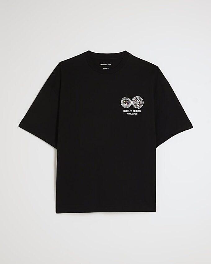 Black International Flag T-Shirt