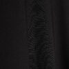 Black Knitted Scallop Tipped Mini Dress