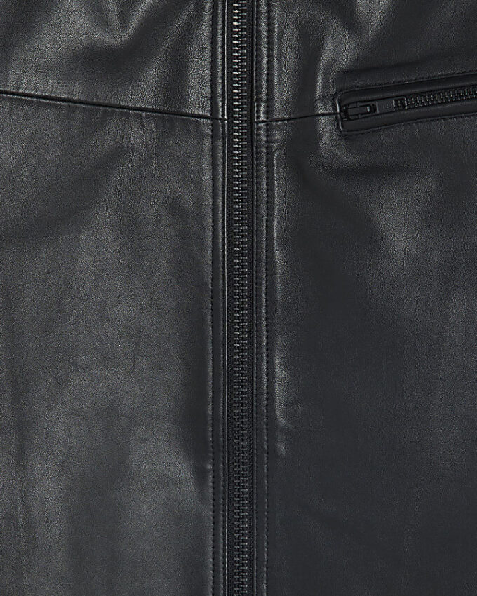 Black Leather Biker Jacket