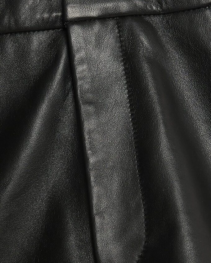 Black Leather Shorts