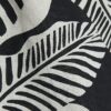 Black Linen Blend Palm Print Tank Top