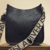 Black Logo Messenger Bag