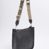 Black Logo Messenger Bag