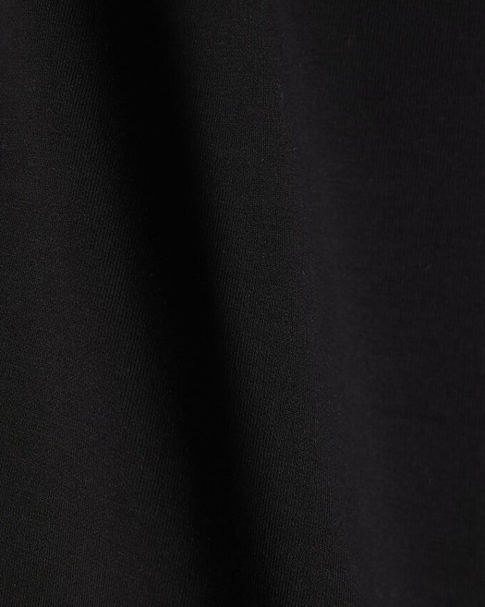 Black Long Sleeve Funnel Neck Top