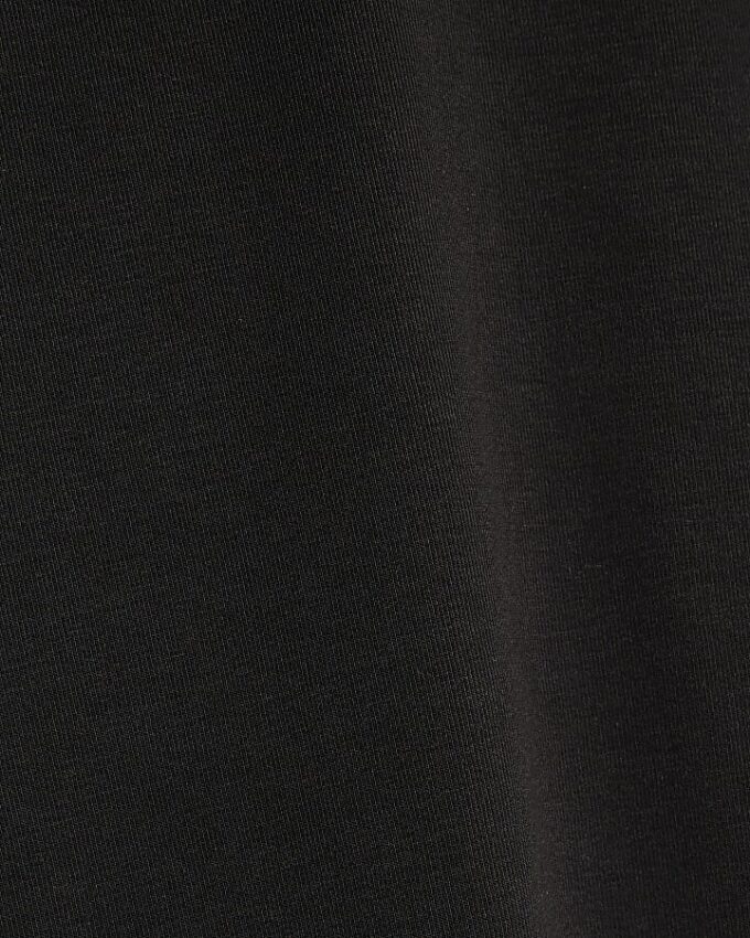 Black Long Sleeve Roll Neck Top