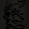 Black Long Sleeve Ruffle Blouse