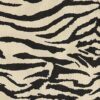 Black Long Sleeve Zebra Print Top