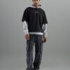 Black Loose Fit Cargo Jeans