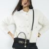 Black Mini Cross Body Tote Bag