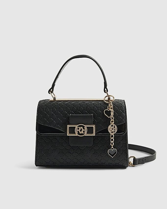 Black Mini Cross Body Tote Bag
