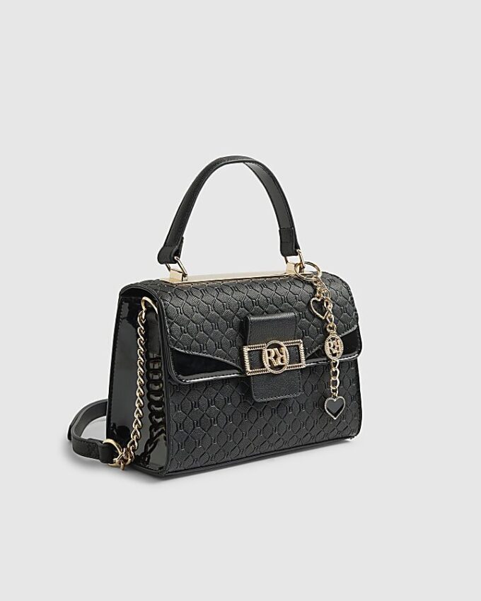 Black Mini Cross Body Tote Bag