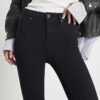 Black Molly Mid Rise Sculpt Skinny Jeans