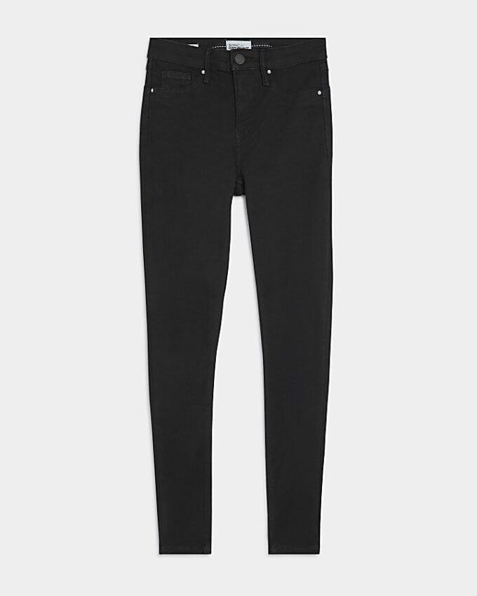Black Molly Mid Rise Sculpt Skinny Jeans