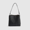 Black Monogram Bucket Bag
