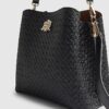 Black Monogram Bucket Bag