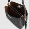 Black Monogram Bucket Bag