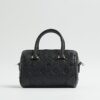 Black Monogram chain detail Bowler bag
