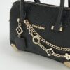 Black Monogram chain detail Bowler bag