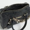 Black Monogram chain detail Bowler bag