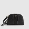 Black Monogram Curved Top Crossbody Bag