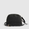 Black Monogram Curved Top Crossbody Bag