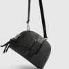 Black Monogram Curved Top Crossbody Bag