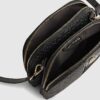 Black Monogram Curved Top Crossbody Bag