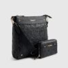 Black Monogram Messenger Bag Bundle