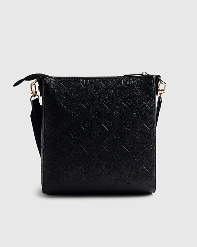 Black Monogram Messenger Bag Bundle