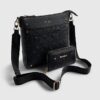 Black Monogram Messenger Bag Bundle