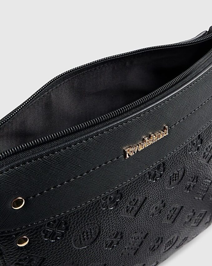 Black Monogram Messenger Bag Bundle