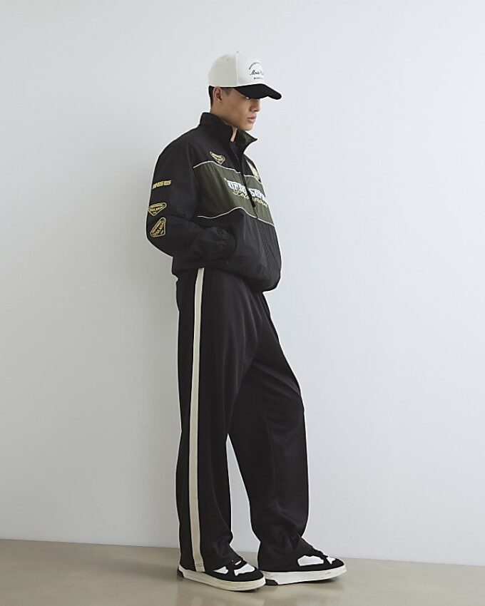 Black Motorcross Tracksuit Jacket