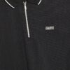 Black Muscle Fit Les Amis Stripe Polo Shirt