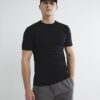 Black Muscle Fit Short Sleeve T-Shirt