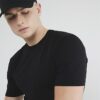 Black Muscle Fit Short Sleeve T-Shirt