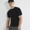 Black Muscle Fit Short Sleeve T-Shirt
